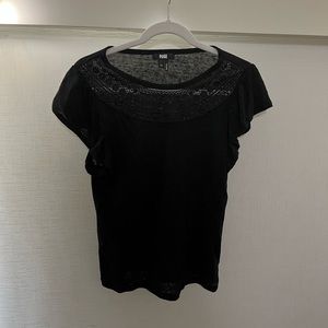Xs Paige black shirt, black short sleeve